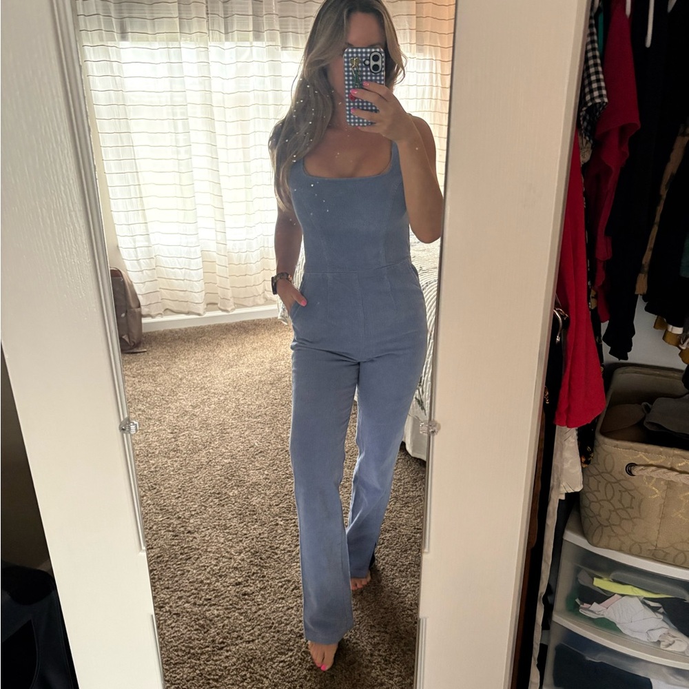 ASOS Periwinkle Corduroy Jumpsuit